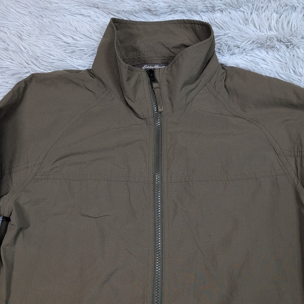 Eddie Bauer Jacket Womens S Green Travex Coat Zip Up Comfort Pockets Gorpcore - Picture 9 of 13